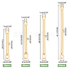   80Pcs 4 Styles Brass Linking Bars FIND-PH0005-90-6