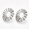 Non-Tarnish 304 Stainless Steel Stud Earring Findings X-STAS-S079-46B-2