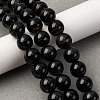 Dyed Natural Blue Tiger Iron Beads Strands G-G286-A03-12mm-1
