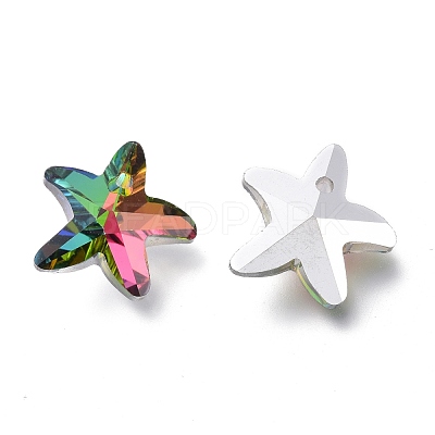 Faceted Glass Charms GLAA-H101-A-11-1