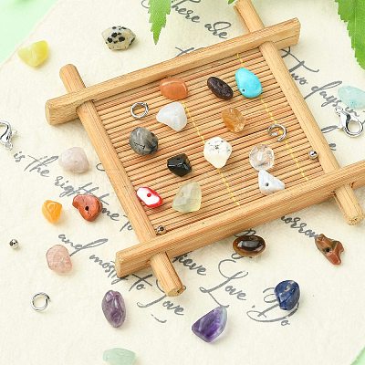 DIY Mixed Stone Bracelet Making Kit DIY-FS0003-38-1