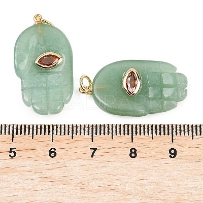 Natural Green Aventurine Pendants X-G-Z134-05A-1