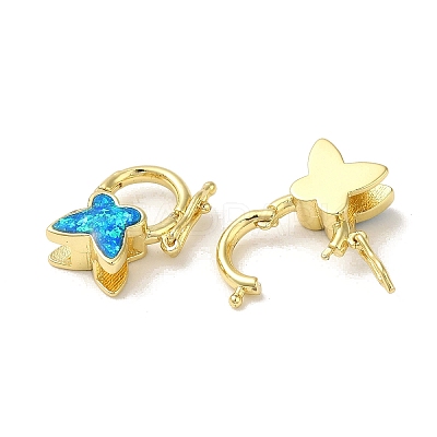 Rack Plating Brass Twister Clasps KK-P268-03B-G-1