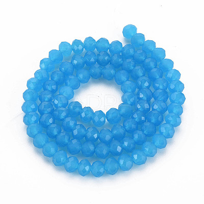 Glass Beads Strands EGLA-A034-J8mm-D09-1