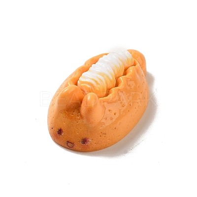 Opaque Resin Imitation Food Decoden Cabochons CRES-A058-01G-1