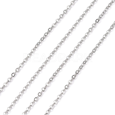 Tarnish Resistant 304 Stainless Steel Cable Chains CHS-Q001-07-1