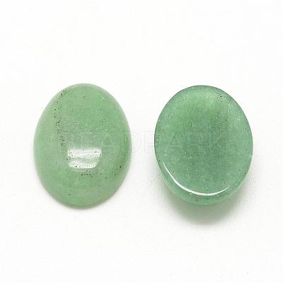 Natural Green Aventurine Cabochons G-R415-8x10-43-1
