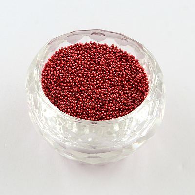 Color Plated DIY 3D Nail Art Decoration Mini Glass Beads MRMJ-R038-E09-1