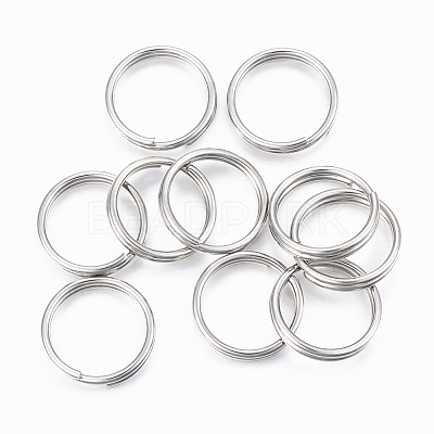 Tarnish Resistant 304 Stainless Steel Split Rings STAS-H413-07P-B-1