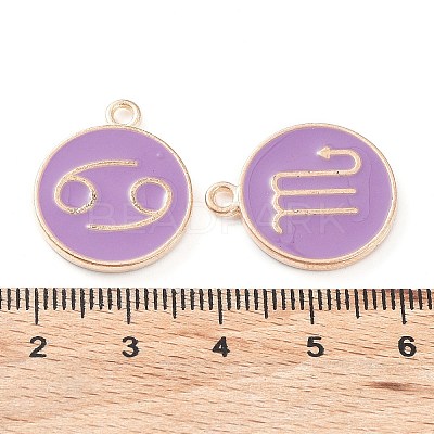 Alloy Enamel Pendants ENAM-S124-01A-01-1
