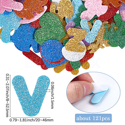 EVA Plastic Self-Adhesive Stickers DIY-SP0004-40-1