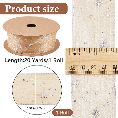 20 Yards Polyester Printed Grosgrain Ribbon OCOR-WH20005-32B-04-1