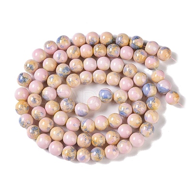 Baking Paint Glass Bead Strands GLAA-H031-01C-15-1