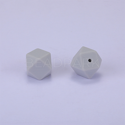 Hexagonal Silicone Focal Beads SI-JX0020A-83-1