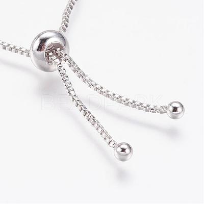 Long-Lasting Plated Adjustable Brass Slider Bracelets BJEW-P165-12-1