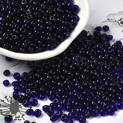Transparent Colours Glass Seed Beads X1-SEED-P006-02A-11-1