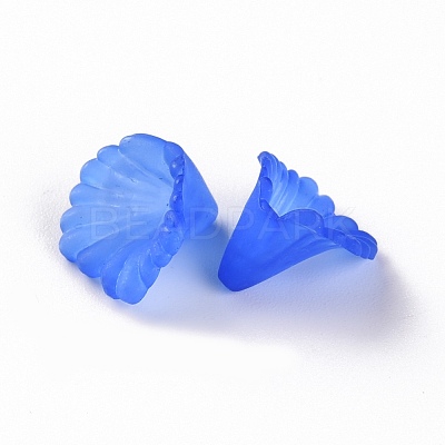 Frosted Acrylic Bead Caps MACR-S371-10A-751-1