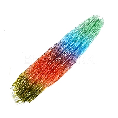Gradient Color Baking Paint Glass Bead Strands DGLA-A039-T2mm-A015-1