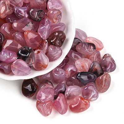 Transparent Acrylic Beads TACR-T028-44D-1
