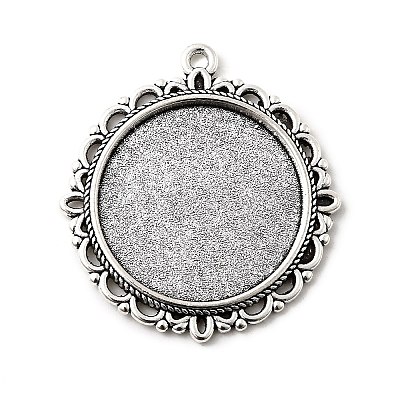 Tibetan Style Alloy Pendant Cabochon Settings LS-X-TIBE-T003-06AS-RS-1