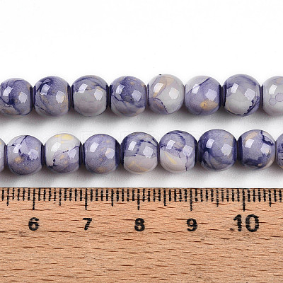 Baking Paint Glass Beads X1-DGLA-N003-8mm-C08-1