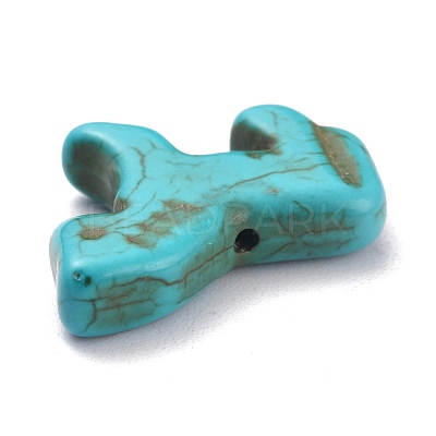 Synthetic Turquoise Dyed Horse Beads G-B015-02-1