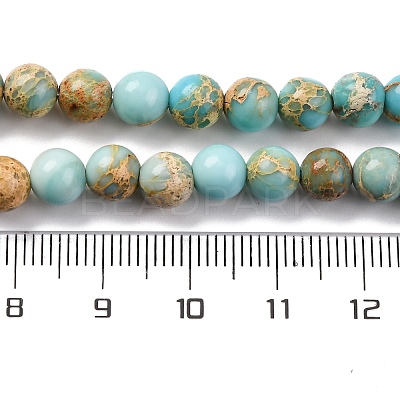 Dyed Natural Regalite/Imperial Jasper/Sea Sediment Jasper Beads Strands G-B124-C02-03-1