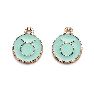 Alloy Enamel Pendants ENAM-S124-01A-15C-1