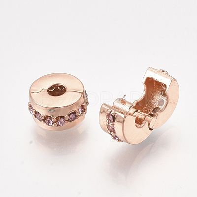 Alloy European Clasps PDLC-S001-07B-RG-1