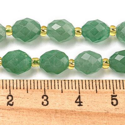 Natural Gemstone Green Aventurine Beads Strands G-N342-56-1
