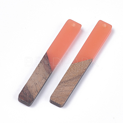 Resin & Walnut Wood Big Pendants RESI-S358-39C-1