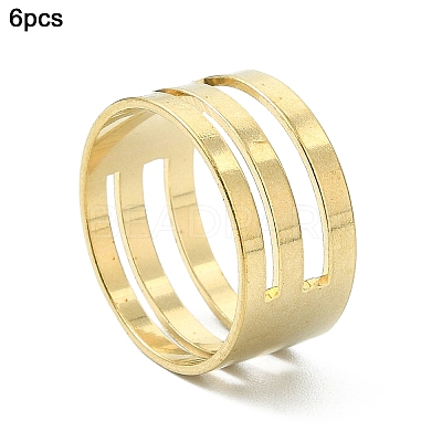 6Pcs Brass Rings TOOL-YW0001-77-1