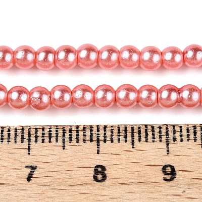 Baking Paint Glass Pearl Bead Strands HY-Q003-3mm-77-A-1