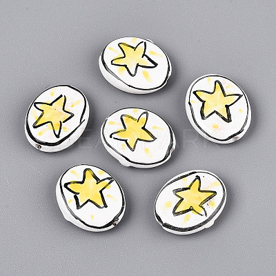 Handmade Porcelain Beads PORC-T134-07-1