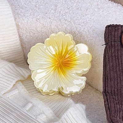 Two Tone Plastic Claw Hair Clips PW-WG9B72A-05-1