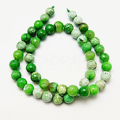 Natural Fire Crackle Agate Beads Strands G-D210-4mm-M1-1