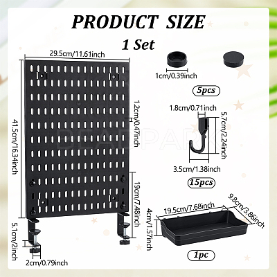 Plastic Hanging Storage Board AJEW-WH0596-621-1