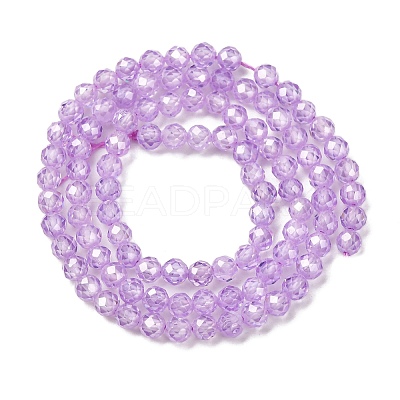 Cubic Zirconia Beads Strands G-G792-47-10C-1