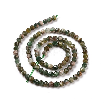 Natural Fuchsite Beads Strands X-G-C009-A02-1
