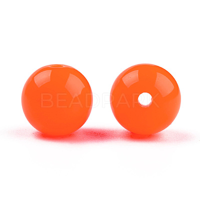 Fluorescent Acrylic Beads MACR-R517-12mm-03-1