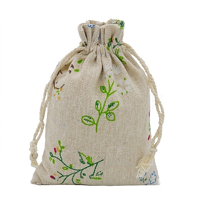 Cotton Cloth Packing Pouches Drawstring Bags HUDU-PW0001-133C-1
