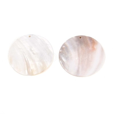 Natural Freshwater Shell Big Pendants SHEL-T020-47B-1
