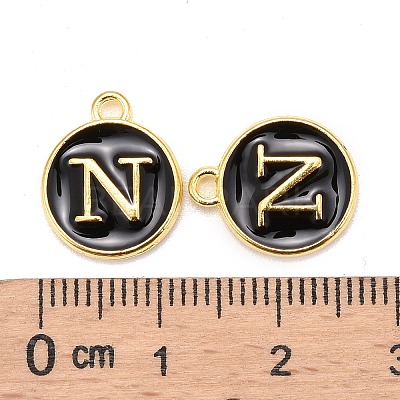 Golden Plated Alloy Charms LS-X-ENAM-S118-02N-1