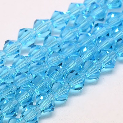 Transparent Glass Beads Strands EGLA-A039-T6mm-D19-1