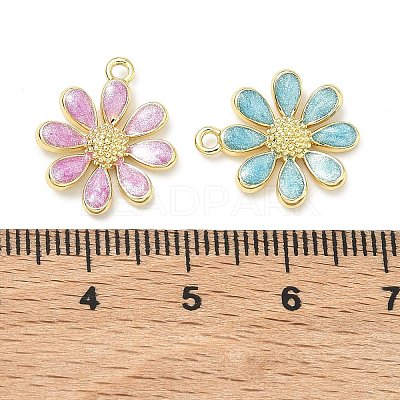 Brass Enamel Pendants KK-B171-01G-1