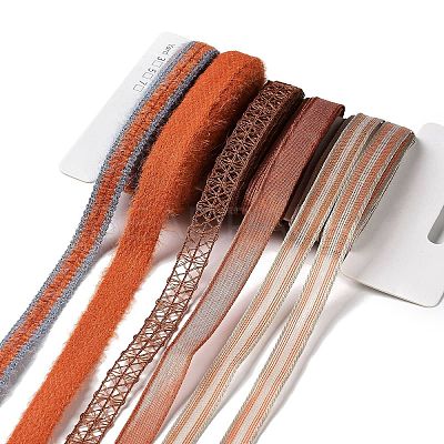 18 Yards 6 Styles Polyester Ribbon SRIB-C001-D08-1