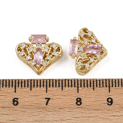 Brass Pave Cubic Zirconia Multi-strand Links ZIRC-F145-09G-02-1