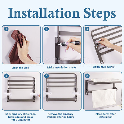 Aluminum Towel Rack for Bathroom FIND-TAC0050-03B-1