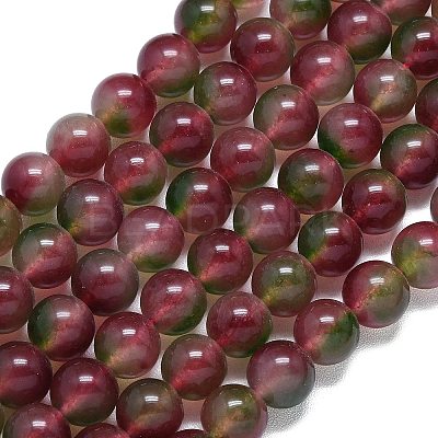Natural Malaysia Jade Beads Strands G-B165-C03-10mm-1