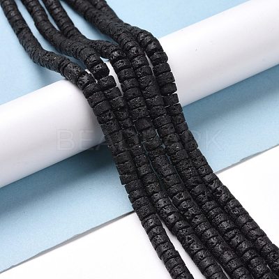 Natural Lava Rock Beads Strands G-M394-03A-1